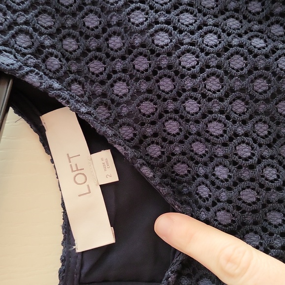 Loft Blue Lace dress - Picture 4 of 5